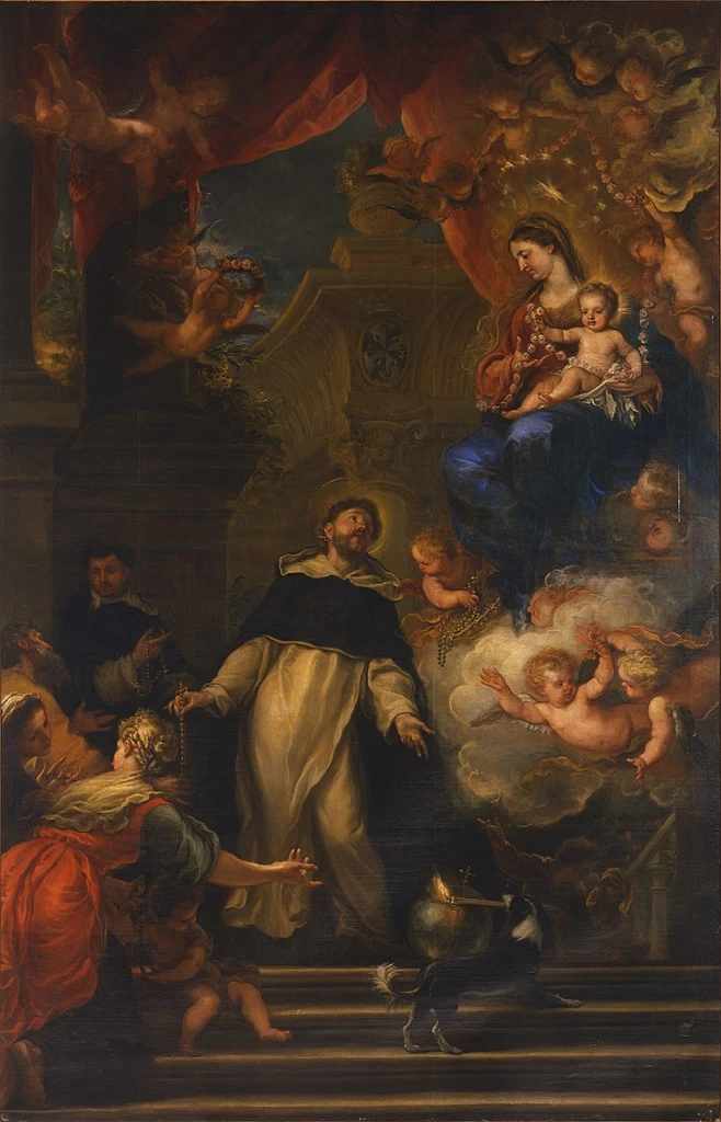 San Domenico e la Vergine del Rosario - Real Academia de Bellas Artes de San Fernando, Madrid